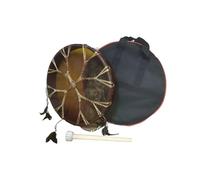 AHUAN Traditional Goat Skin Frame Drums for Adults, Native American Buffalo Drum for Meditation, Percussion Instrument Shaman Drum Camping(40cm,Branches)