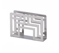 AHUAN Vertical Stainless Steel Napkin Dispenser for Dormitory Hotel Restaurant, Napkin Holder for Table New Chinese Style Storing Postcards(Silver,A)