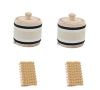 AHUAN Wooden Moxa Box Portable for Women Men, Adjustable Temperature Moxibustion Kit for Cervical Spine, Knees Moxa Box Household(4-piece Set)
