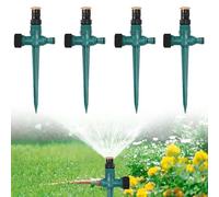 Ahuananhu Pack of 4 360° Rotating Lawn Sprinklers, Adjustable Garden Sprinklers, Automatic Watering System, Water Sprinkler for Garden, Lawn, Plants, Vegetables and Flowers