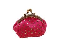 AHUFGN Denim Bag Practical Women Five-Pointed Star Coin Purse Denim Change Pouch Wallets Buckle With Kisslock Clasp Holder Clutch Handbags(Color 4)