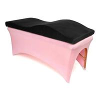 AHUFGN Lash Bed Foam Spa Massage Table Beauty Bed Curved Topper Salon Anatomica Mattress Wave Memory Foam Bed Topper(Black)
