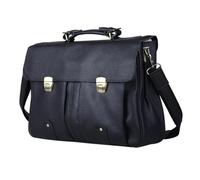 AHUFGN Messenger Bags Genuine Leather Briefcase Men Business Bag Male Portfolio Attache Case 15.6" Laptop Office Tote Handbag Big