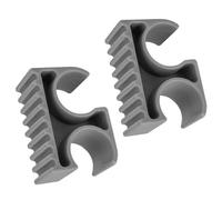 Ahuliao Bimini Top Support Pole Clips, Bimini Top Pole Clip Holders, Bimini Parts for Boats, Pole Clamp Holder, Anti-Rattle Boat Clip, Bimini Top Accessories, 7/8-inch Grey Bimini Top Clamps - 2 Pack