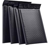 AHUNTTER 30 Pack Poly Bubble Mailers A4 Black 267 x 381mm (10.5x15 Inch) Padded Envelopes Bubble Lined Poly Mailer Self-Seal for Packaging Shipping Mailing