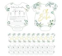 Ahuuen Baby Shower Advice Cards - Funny Advice Cards for Baby Shower Games - Gender Reveal Kit with Wishes Games Planning Activities for Boy Girl Guest Family Party