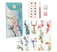 Ahuuen Book Marks for Reading Women - Watercolor Bookmarks | Book Marks Supplies Kit Aesthetic Accessories for Women Students Kids Teachers School Readers Collection Decoration