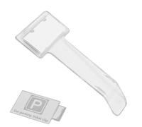 Ahuuen Car Windshield Parking Ticket Holder - Car Transparent Invoice Ticket Folder,Car Parking Permits Ticket Holder, Multifunction Bills Clip Cards Clamp, Windscreen Tickets Holder