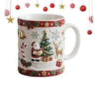 Ahuuen Christmas Coffee Mugs | Resin Water Cup | Holiday Coffee Mugs,for Morning Routine Home Decor Seasonal Celebrations Work Relaxing Moments Weekend Leisure