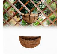 Ahuuen Coco Coir Liner - 1pieces 10/12/14 Inch Half Round Coco Liner | Natural Replacement Liners For Garden Wall Basket Hayrack Planter Indoor Outdoor Plants