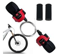 Ahuuen Cycling Gear Lever,1 Pair 3 X 7 Speed Grip Gear Shift Lever | Non-Slip Handle Bar Grip for E-Bikes Folding Commuting Training Touring Garage Kids Mechanics Adults Urban