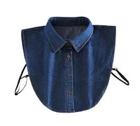 Ahuuen Detachable Collars for Women,Elegant Detachable Bib,Fake Half Collar Shirt Women | for Formal Party Wedding Costume Dress Blouse Sweater Dark Blue