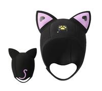 Ahuuen Dive Hood,Diving Headband Cat Ears | Scuba Wetsuit Hood Hat with Cat Ears 3mm Thermal Hood Neoprene Wetsuit Hood Diving Surfing Hat for Underwater