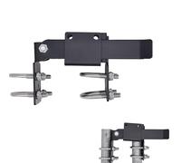 Ahuuen Double Gate Latch, Strong Heavy Duty Farm Gate Latch, Security Hardware for Construction Rural Commercial Industrial Backyard Residential