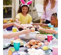 Ahuuen Easter Egg,100 Piece Speckled Bright Color Decorations - Foam Easter Speckled Eggs - for Kids, DIY Spring Displays, Vase Filler, Table Centerpieces, Party Favors, Kitchen, Holiday Props