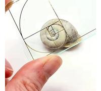 Ahuuen Golden Ratio Viewfinder | F-ibonacci Composition View Finder | Acrylic Proportional Divider | Golden Section Viewer | I-deal For Photographers & Artists | Compose Shot Perfectly