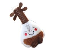 Ahuuen Guitar Plush Keychain - Cute Little Guitar Plush Doll Toy Pendant - 5.9 Inch Hangable Bag Accessories Decoration Fashion Ornament for Girl Boys Men Women Fans Wallet Purse