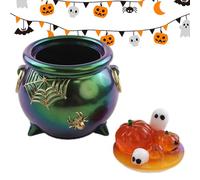 Ahuuen Halloween Silicone Casting Mold - Halloween Cauldron Mold for Epoxy Resin - Reusable Easy Release Mould Crafting Supplies for Boys Girls Children Adults Prof