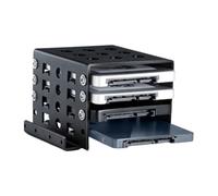 Ahuuen Hard Drive Holder - 2.5 inch to 3.5 inch Mounting Bracket for Hard Drive | Storage Stacking Tray Adapter Docking Station Shockproof for Home Workstations Computer Laptop Desktops