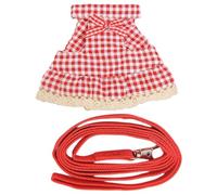 Ahuuen Harness for Bunny | Small Animal Strap Dress Set - Escape-Proof Small Animal Clothes with Leading Rope for Squirrel Ferret Bunny Hamster