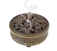 Ahuuen Incense Burner - Charcoal Incense Stand | Chinese Style Auspicious Cloud Aromatherapy Burner Ornament for Reading Room, Bedroom