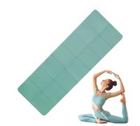 Ahuuen Mat Yoga Workout - Non Slip Home Yoga Exercise Mat,Foldable Floor Exercise Pad Gym Stretching Accessories for Home Dorm Living Room Studio Indoor Outdoor