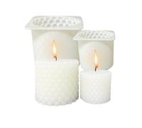 Ahuuen Molds for Candles - Flexible Crafting Tools - Modern Candle Making Silicone Molds | for Wax Plaster Soap Home Decor Arts & Crafts Party Desk Decor Christmas Wedding