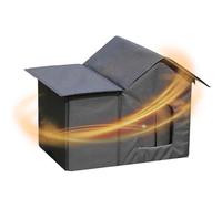 Ahuuen Outdoor Cat House Weatherproof - Pet Hideaway with Removable Lining,Cat House for Outside - for Garden Patio Backyard Balcony Garages Dog Bunny Kitten Animal