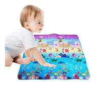 Ahuuen Play Mats for Floor - Foam Play Mat for - Soft Foam Mat, Double-Sided Cushioned Portable with Fold-Up Sides, Non Slip Crawling & Playing for Kids and, 71x79 Inch