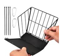 Ahuuen Rabbit Hay Feeder - Foldable Feed Storage with Hook - Chinchilla Hay Feeder with Metal Frame - for Animal Pet House Hutch Wall Feeding