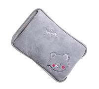 Ahuuen Rechargeable Hot Water Bag - Rechargeable Electric Hand Warmer - Hot Water Bottle with Soft Cover - for Period Cramps Muscles Neck Shoulder Legs Waist Belly Body