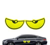 Ahuuen Reflective Tape for Bikes, Motorcycles Reflector, Car Reflective Eyes Stickers for Rearview Mirrors Safety Warning High-Intensity Night Visibility Decals for SUV