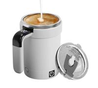 Ahuuen Self-Stirring Coffee Mug, Automatic Magnetic Stirring Thermal Cup with Temperature Display, Electric Magnetic Mixer, Rechargeable for Picnic, Camping, Hotel, Kitchen and Home