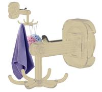 Ahuuen Six Claw Hook Organizer - 360Degrees Rotatable Kitchen Utensil Hooks with 6 Claw | Shower Organizer, Cabinet Hooks, Kitchen Accessories for Bathroom and Closet