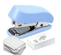 Ahuuen Small Stapler | 12 Sheet Capacity Mini Stapler for Classroom,Teacher Supplies Booklet Paper Binding Tool for Studio Office Desktop Outdoor Home School Travel