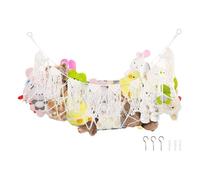 Ahuuen Stuffed Animal Storage Nets - Wall Mount Heavy-Duty Organizer | Stuffed Animal Hammock Wall Storage,for Bedroom Nursery Playroom Bedside Window Daycare Home Kindergarten