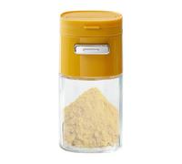 Ahuuen Sugar Dispenser - Push Type Glass Salt Dispenser | Non-Slip Condiment Container, Wide Diameter Pepper Pourer for Kitchen Dining Table Cafe