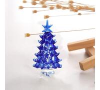 Ahuuen Table Christmas Tree - Holiday Stained Glass Christmas Tree Decoration | Desktop Ornament for Centerpiece Tabletop Fireplace Living Room Indoors Bedroom Home
