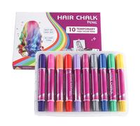 Ahuuen Temporary Hair Color - 10 Colors Hair Dye Markers,Temporary Washable Coloring Markers, Makeup Kit, Fun Toy for Girls Kids Adults Cosplay