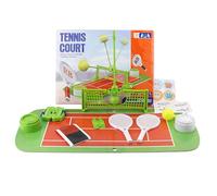 Ahuuen Tennis Game Set - Table Tennis Family Game,Interactive Toy for Two Player Indoor Tabletop Play Living Room Desk Entertainment