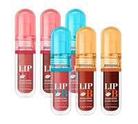 Ahuuen Tinted Lip Gloss - 4.7ml x Makeup Lipstick - Non-Sticky Nourishing Lipstick, Makeup Set for Travel Dating Wedding Commuting