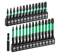Ahuuen Torx Bit Set | Drill Torque Socket Kit | Tamper-Proof Torx Bit Set for Automotive, Household, Construction, Industrial, Plumbing, Metalworking