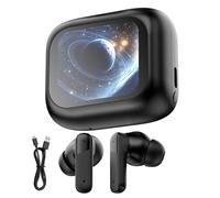 Ahuuen Translator Earbuds | Noise Cancellation Wireless | AI Headphones Language Translation Earbuds,for Men Women Travel Learning Business Trip Work Study College Sports Gym Indoor Outdoor