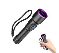 Ahuuen UV Flashlight | Rechargeable Scorpions Finder Torch | Portable Detector | for Accident Finding Dry Stains Check Inspection Mineral Identification Home Hotel Room