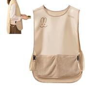 Ahuuen Waterproof Apron - Women Aprons for Cooking - Breathable Oil-Proof Vest Bib for Washing BBQ Baking Gardening Grilling Dishwashing Barbecue
