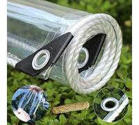 AHWEKR 3' x 6' Clear Tarps Heavy Duty PVC Vinyl 14 Mil Thick Tarpaulin, Glass Tarpaulin with Metal Grommets, Protects Against Water, Tear, Cold Weather Resistan for Greenhouse Balcony Garden