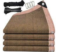 AHWEKR Fence Privacy Screen 5.5' x 3' Fence Commercial Shade Cover with Grommets Heavy Duty Perfect for Outdoor Back Yard-Light Brown, Customizable