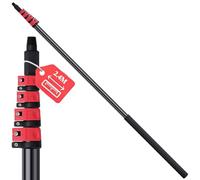 AHWEKR Telescopic Extension Pole, 2.4m Multi-Purpose Paint Roller Extension Pole, Window Cleaning Pole, Lightweight Carbon Fibre Telescopic Pole for Window Cleaning