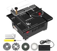 AHWOiHS Mini Table Saw Portable for Woodworking, Multi-Functional 100W Precision Mini Electric Table Saw for Handmade DIY Hobby Model Crafts Cutting