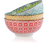 AHX Porcelain Large Serving Bowls - Salad Soup Noodle Ramen Bowls - Big Cereal Pasta Bowl Set - 3 Pack Large Capacity Ceramic Bowl Sets -Microwave & Dishwasher Safe - 8inch（57oz/1.8 Quart